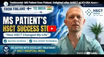 Finland progressive MS patient after HSCT treatment at HSCT Hospital India